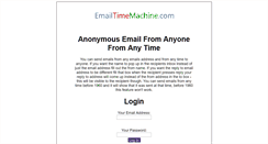 Desktop Screenshot of emailtimemachine.com