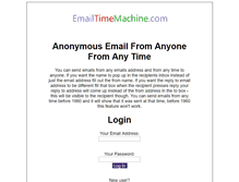 Tablet Screenshot of emailtimemachine.com